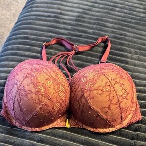 Victoria's Secret Lace Bra in Deep Red